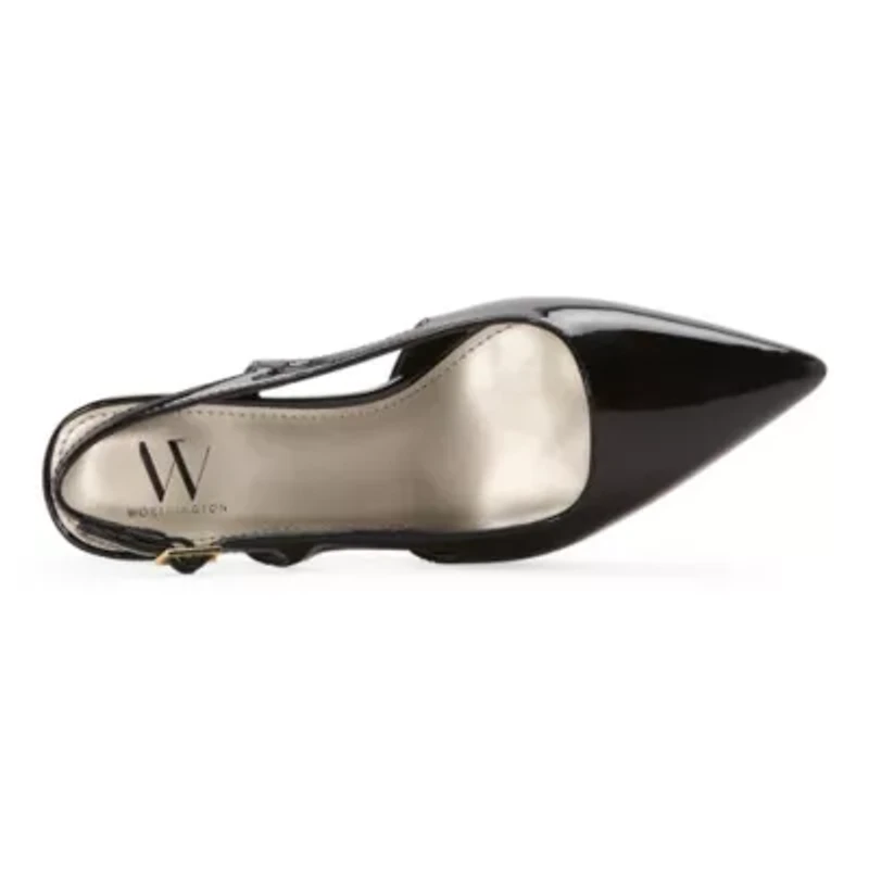 Worthington Safira Womens Pointed Closed Toe Kitten Heel Pumps