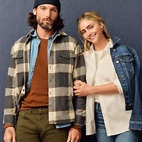 mutual weave Mens Fleece Big and Tall Shirt Jacket