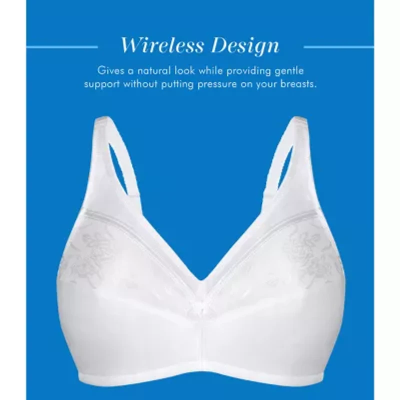 BestForm Floral Trim Wireless Cotton Bra- 5006233