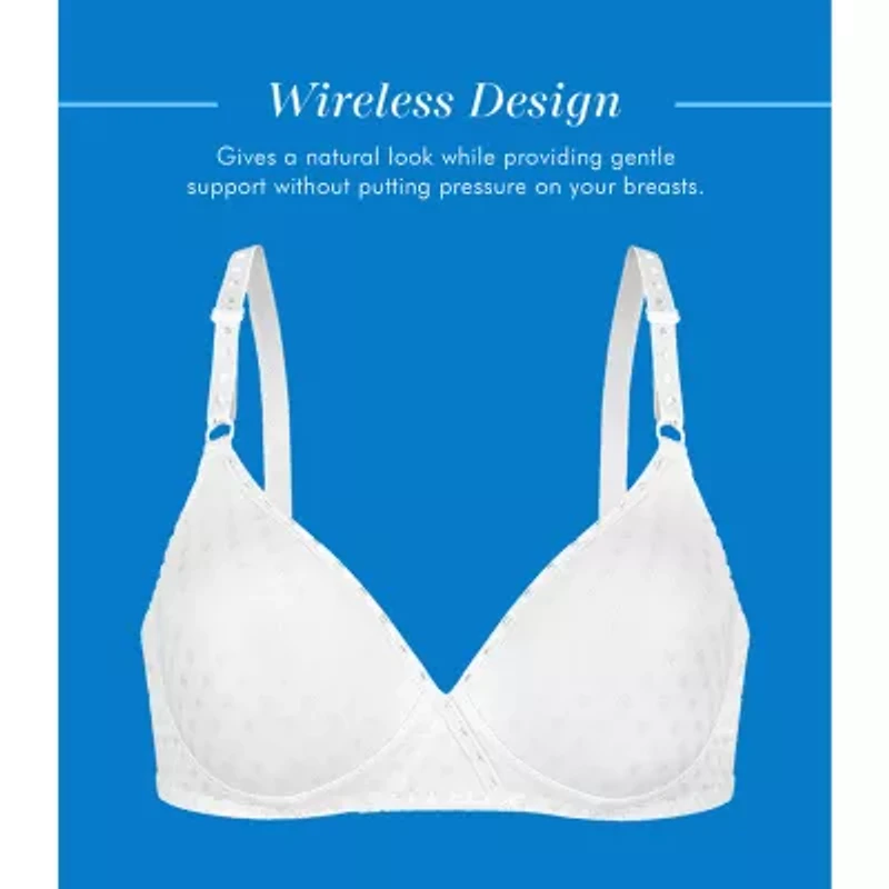 Bestform Patterned Wireless Cotton Bra with Light Padding-  5006238