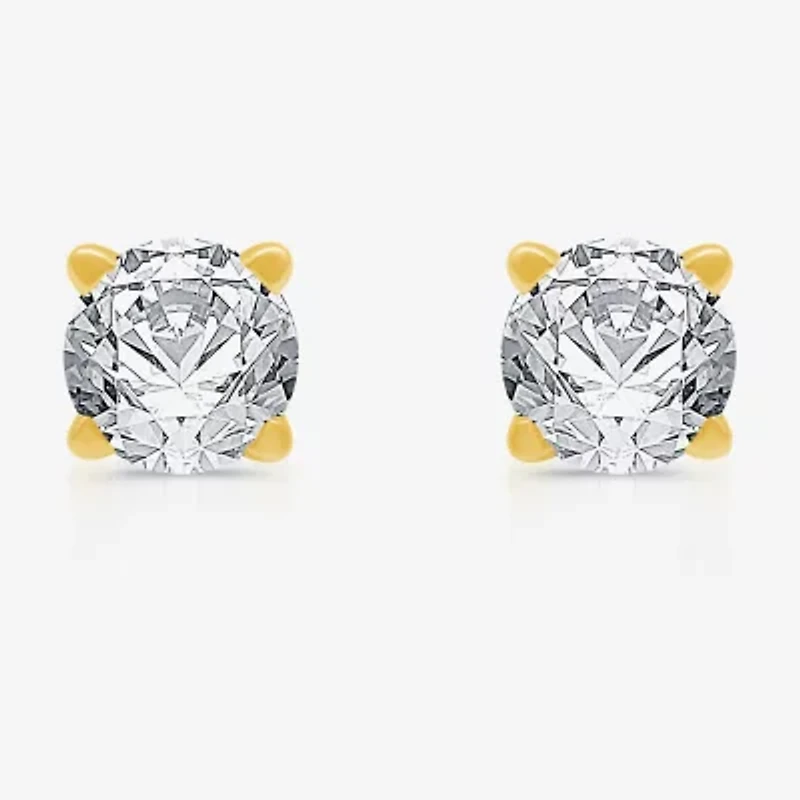 ( G/SI1-SI2 ) 1/4 CT. T.W. Lab-Grown Diamond 14K Gold Round Stud Earrings