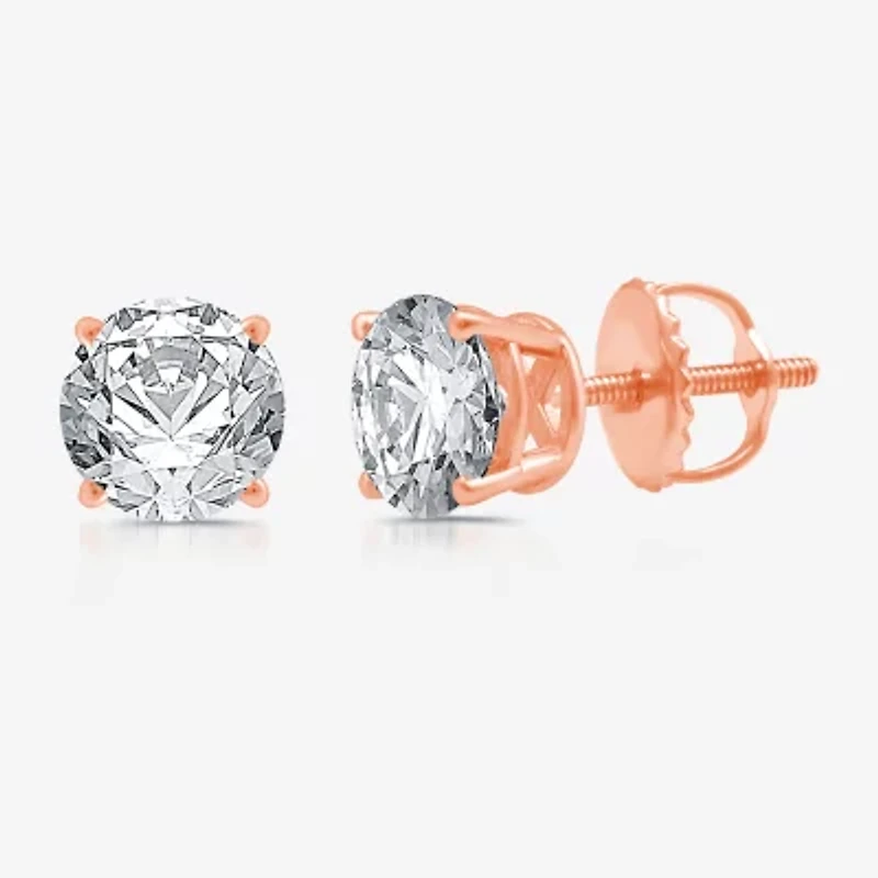 3 CT. T.W. Lab Grown White Diamond 14K Gold Round Jewelry Set