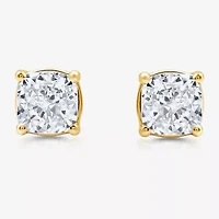 Ever Star (G / Vs2) 2 CT. T.W. Lab Grown White Diamond 14K Gold 14K White Gold Round Cushion Stud Earrings