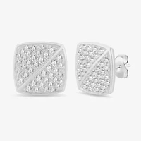 5/8 CT. T.W. Natural White Diamond 10K White Gold 10.7mm Stud Earrings