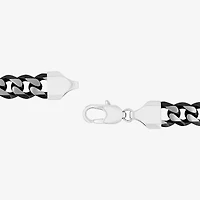 Stainless Steel Solid Curb Chain Bracelet