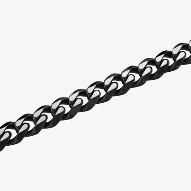 Stainless Steel Solid Curb Chain Bracelet