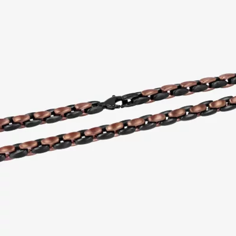 Mens Stainless Steel 24 Inch Link Chain Necklace