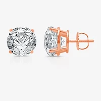 (F / SI1-SI2) Ever Star 3 CT. T.W. Lab Grown White Diamond 14K Gold 7.5mm Stud Earrings