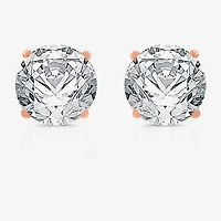 (F / SI1-SI2) Ever Star 3 CT. T.W. Lab Grown White Diamond 14K Gold 7.5mm Stud Earrings