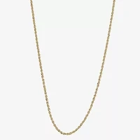 Silver Reflections Womens 18K Gold Over Brass Inch Rope Chain Necklace