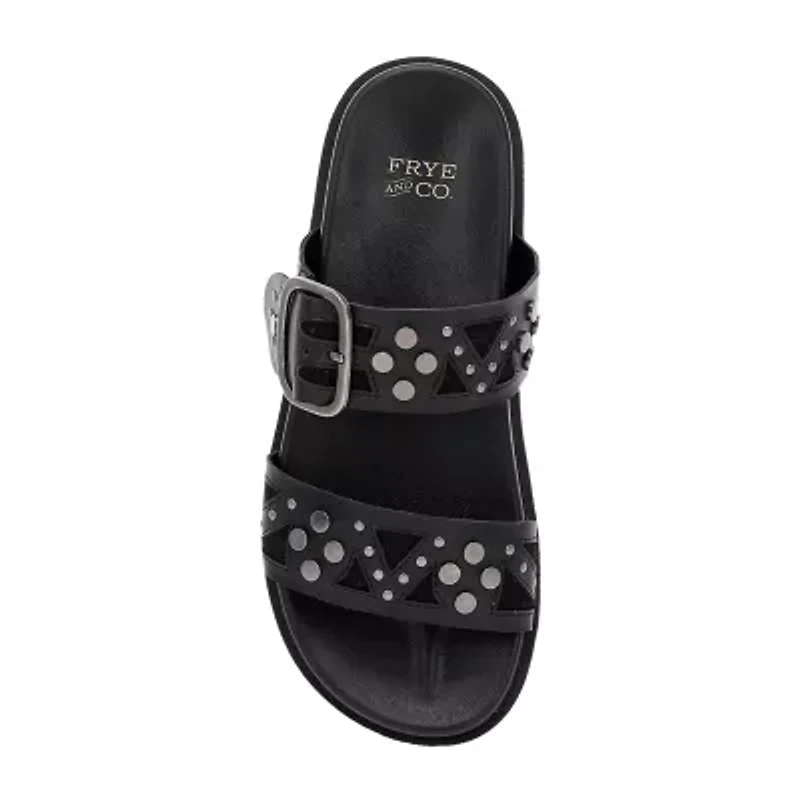 Frye and Co. Castella Womens Adjustable Strap Footbed Sandals
