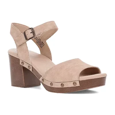 Frye and Co. Womens Girard Heeled Sandals