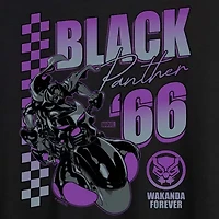 Womens Juniors Scoop Neck Short Sleeve Regular Fit Black Panther Marvel Graphic T-Shirt
