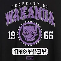 Womens Juniors Scoop Neck Short Sleeve Regular Fit Black Panther Marvel Graphic T-Shirt