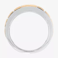 Limited Quantities! Mens Diamond Accent Natural White Diamond 14K Two Tone Gold Fashion Ring