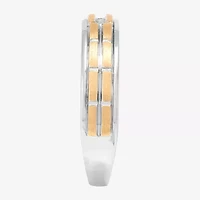 Limited Quantities! Mens Diamond Accent Natural White Diamond 14K Two Tone Gold Fashion Ring