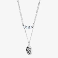 Limited Quantities! Womens Dyed White Cultured Freshwater Pearl Sterling Silver 18 / Inch Pendant Necklace