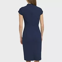 Marc New York Womens Short Sleeve Sheath Dress