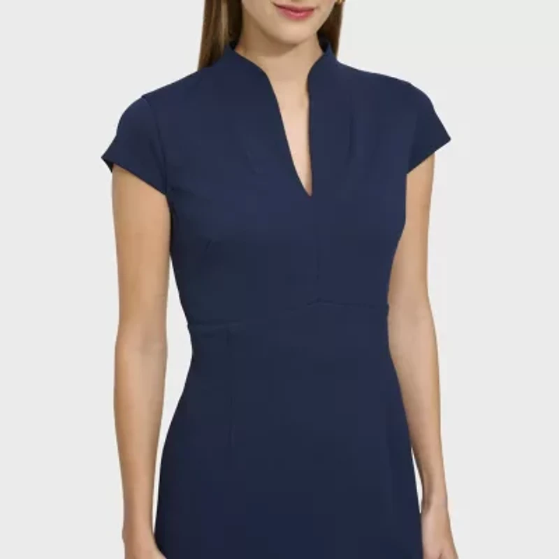 Marc New York Womens Short Sleeve Sheath Dress