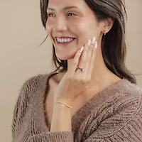 (I1/H-I) Womens 3 CT. T.W. Lab Grown White Diamond 10K Gold 7.25 Inch Tennis Bracelet