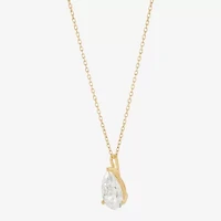 2 CT. T.W. Lab-Grown (H-I / Si1-Si2) Diamond 14K Gold Pear-cut Pendant Necklace