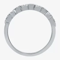 I Said Yes 1/2 CT. T.W. Lab Created Blue Sapphire Sterling Silver or 14K Gold Over Wedding Band