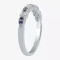 I Said Yes 1/2 CT. T.W. Lab Created Blue Sapphire Sterling Silver or 14K Gold Over Wedding Band