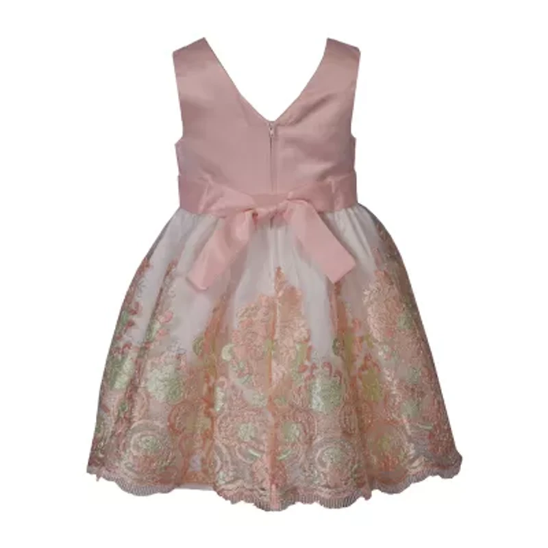 Bonnie Jean Toddler Girls Sleeveless Flower Girl Fit + Flare Dress