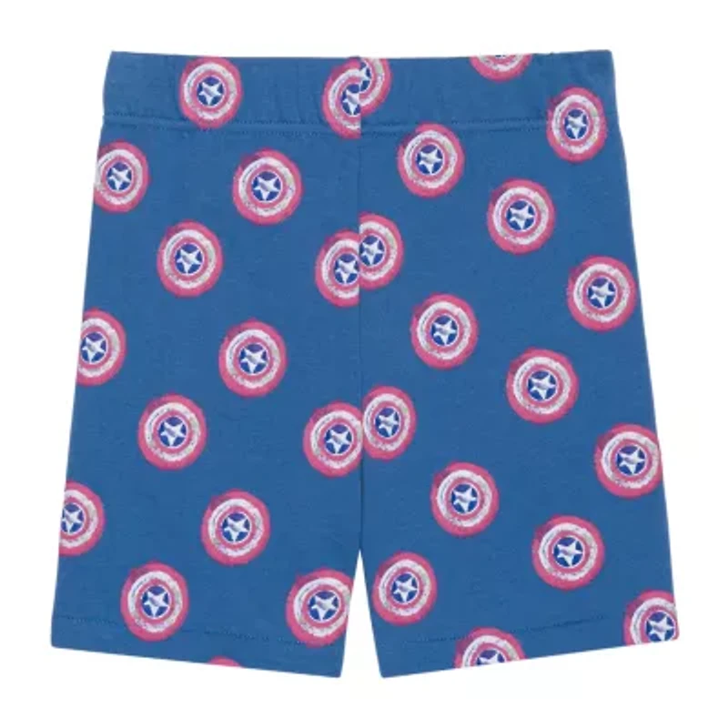 Disney Collection Little & Big Kid Boys 2-pc. Captain America Short Set