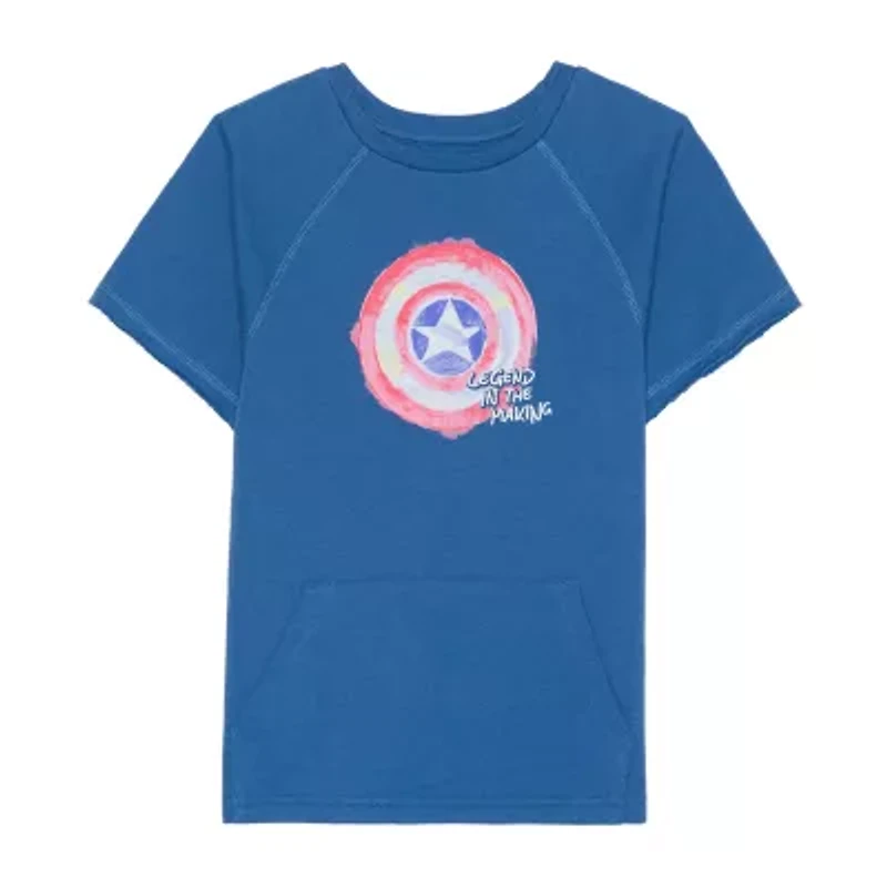Disney Collection Little & Big Kid Boys 2-pc. Captain America Short Set