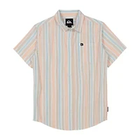 Quiksilver Big Kid Boys Short Sleeve Regular Fit Button-Down Shirt