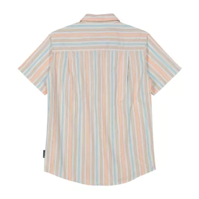 Quiksilver Big Kid Boys Short Sleeve Regular Fit Button-Down Shirt