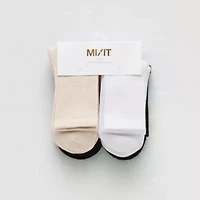 Mixit Sport Rib Short Womens 6 Pair Crew Socks
