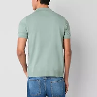 Frye and Co. Southwestern Stitch Mens Short Sleeve Regular Fit Button-Down Shirt