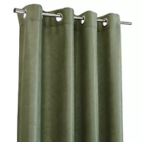 Abstract Grommet Top Light-Filtering Single Curtain Panel