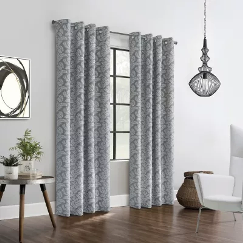 Patricia Grommet Top Energy Saving 100% Blackout Single Curtain Panel