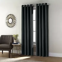 Shadow Grommet Top Energy Saving 100% Blackout Single Curtain Panel