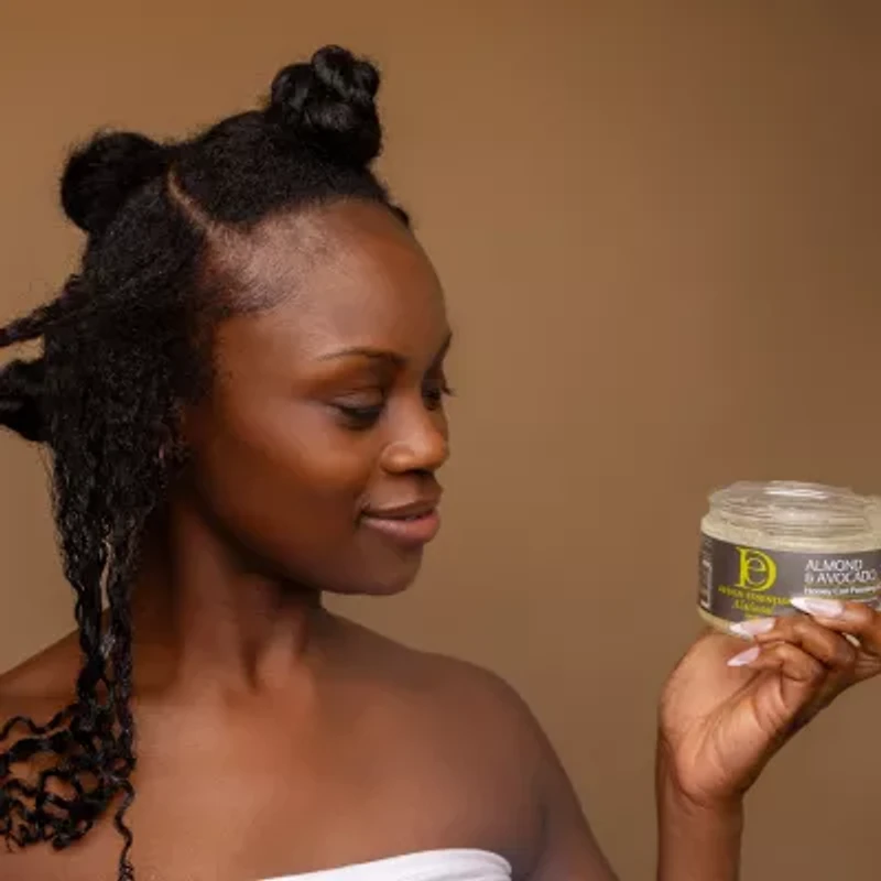 Design Essentials Almond & Avocado Honey Curl Forming Custard Styling Product 12 oz.