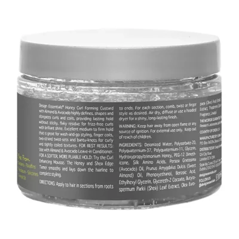 Design Essentials Almond & Avocado Honey Curl Forming Custard Styling Product 12 oz.