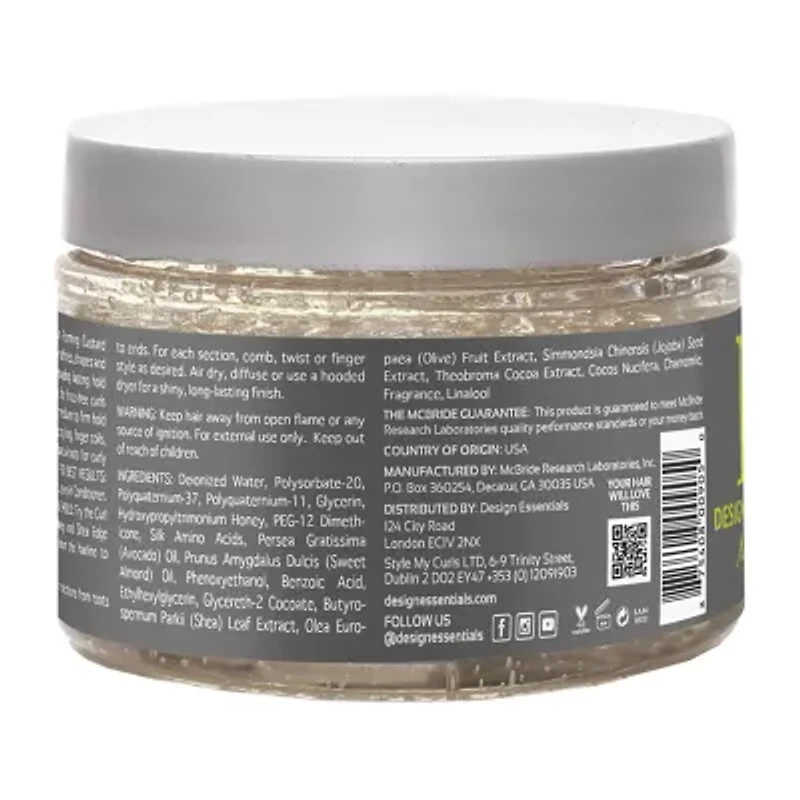 Design Essentials Almond & Avocado Honey Curl Forming Custard Styling Product 12 oz.
