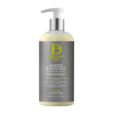 Design Essentials Almond & Avocado Moisturizing & Detangling Sulfate-Free Shampoo 34 oz.