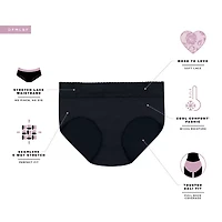 Bali Comfort Revloution Modern Seamless Lace Trim Brief Panty Dfmlbf