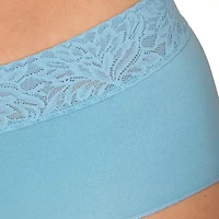 Bali Comfort Revloution Modern Seamless Lace Trim Brief Panty Dfmlbf