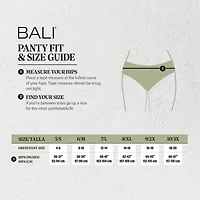 Bali Comfort Revloution Modern Seamless Lace Trim Brief Panty Dfmlbf