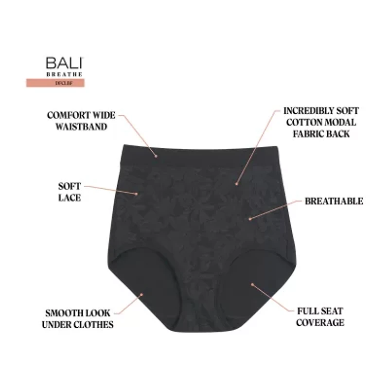 Bali Breathe Cotton Modal Lace High Rise Brief DFCLBF