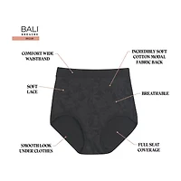 Bali Breathe Cotton Modal Lace High Rise Brief DFCLBF