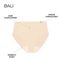 Bali® Cotton Collection 3-Pack Light Tummy Support Brief Panties Underwear DFLEB3