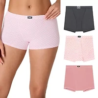 Hanes Womens Average Figure 3 Pack Multi-Pack Boyshort Panty 45vobb