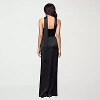 Lilli Asher Womens Juniors Sleeveless Satin Bodycon Dress