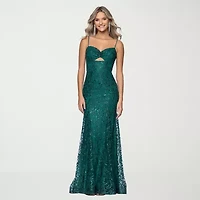 Lilli Asher Womens Juniors Sleeveless Glitter Sequin Bodycon Dress